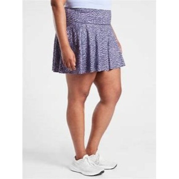 Athleta Ace Printed 13.5" Tennis Skort Abstract Fiji Medieval Violet Size 1X - Picture 1 of 16